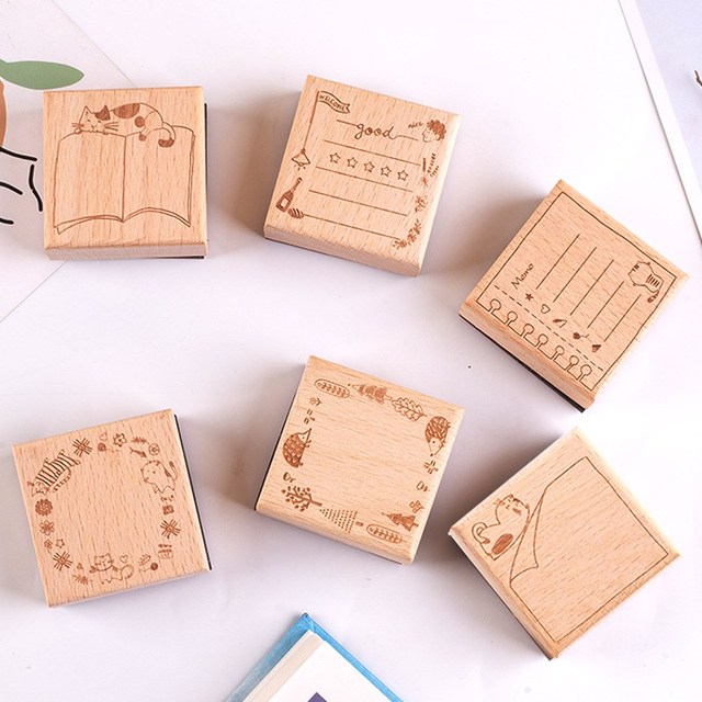 Cat Animals Wooden Rubber Stamps for Card Making Scrapbooking and Crafts -  AliExpress